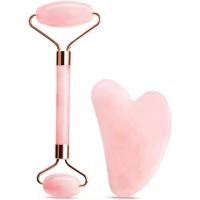 Juego de instrumentos faciales Gua Sha y rodillo de Jade PARA EL Rostro Guasha PARA EL Rostro Rodillo de Hielo para el cuido de La piel - details 0