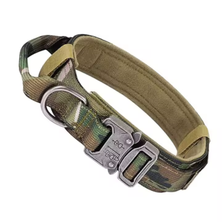 Collar Táctico para Perro K9, Talla M - Ideal para Adiestramiento, con Hebilla de Metal de Liberación Rápida y Asa de Control para Entrenamiento de Cachorros, Alta Calidad - 1