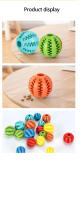 Juguetes Para Perros De Borracha Resistente Al Masticar Bola Interactiva Para Limpieza De Dientes Tamaño 5cm Juguetes Para Mascotas - details 2