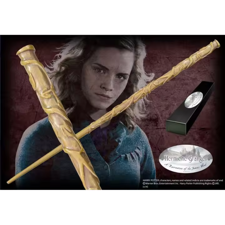 Grupo Erik Erik Erik Erik Erik Erik Erik - Varita Réplica Hermione Granger Colección Noble con Caja y Placa de Identificación - 1
