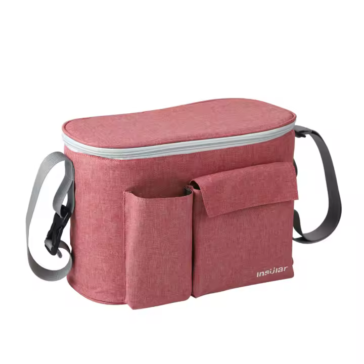 Bolsa De Diaper Para Carrito De Bebé Organizador De Almacenamiento Colgante Para Coche Bolsa De La Madre Con Botella De Viaje Accesorios Para Carrito De Bebé Tamaño Pequeño Material De Tela Cierre De Cremallera - 1