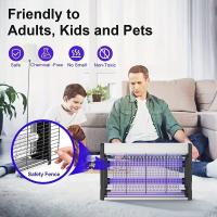 Lámpara Repelente De Mosquitos Y Volátiles Comercial Con Fotocatalista UV UVA Luz LED Silenciosa Para Habitación Y Hogar - details 6