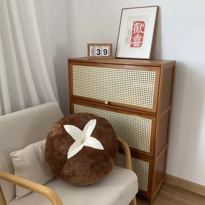 Cojín Redondo De Esponja Para Ventana De Dormitorio Con Forma De Tomate Y Setas Almohada De Mousse De Memoria Para Asiento Y Espalda - 1