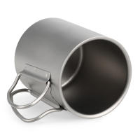 TOMSHOO Taza De Café Y Té De Titanio De Doble Pared 220/350/450/600ml Para Uso En Casa Oficina Exterior Camping Y Senderismo - details 22