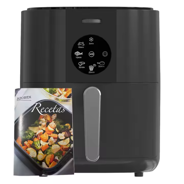 Freidora de Aire 5,5L 1350W con Pantalla táctil 6 programas 80-200 Negro - 1