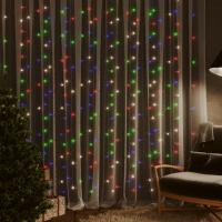 vidaXL Cortina de Luces de Carámbano con 8 Funciones Adorno de Navidadido Color Multicolor,  Blanco frío,  Blanco cálido y mas - details 0