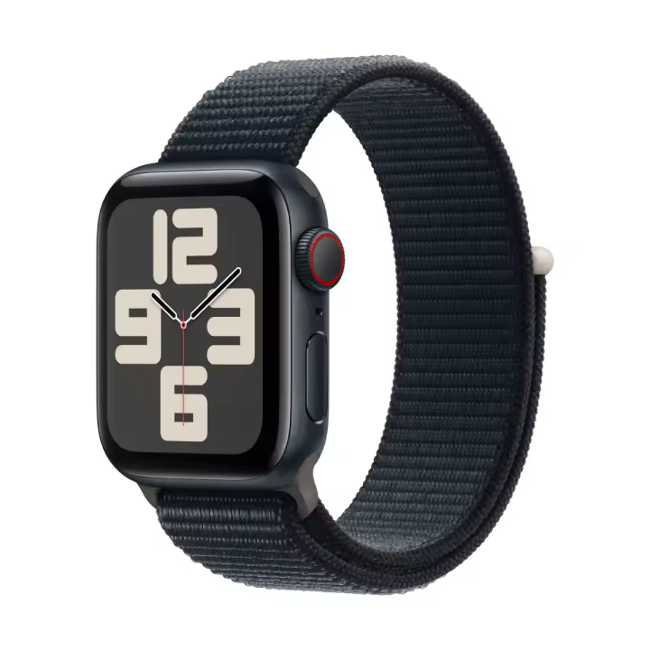 Apple Watch SE (2ª Gen) 2023 GPS + Cellular 40mm Aluminio y Correa Deportiva Loop Negra (Midnight) - 1