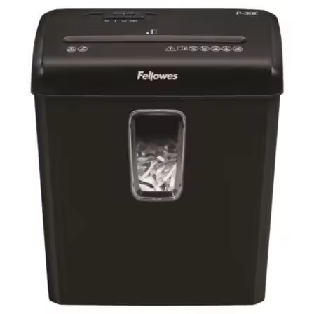 Destructora Fellowes P-30C/ Corte en Partículas de 4 x 34mm/ Negra - 1