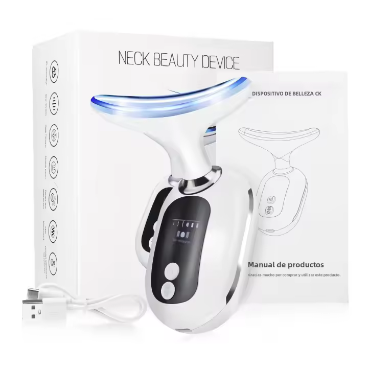 De Belleza Device Para Cuello Y Dear EMS Masajeador De Levantamiento Facial Eliminador De Doble Mentón Therapy LED De Therapy Eliminación De Arrugas Rejuvenecimiento De Pelo Tensión Y Levantamiento - 1