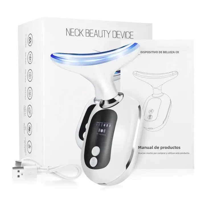 De Belleza Device Para Cuello Y Dear EMS Masajeador De Levantamiento Facial Eliminador De Doble Mentón Therapy LED De Therapy Eliminación De Arrugas Rejuvenecimiento De Pelo Tensión Y Levantamiento - 1