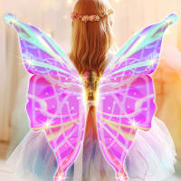 Alas De Mariposa Eléctricas Con Luz Y Música Alas De Elfos Luminosas Para Niñas Prop De Escenario Danzante Unisex - details 0