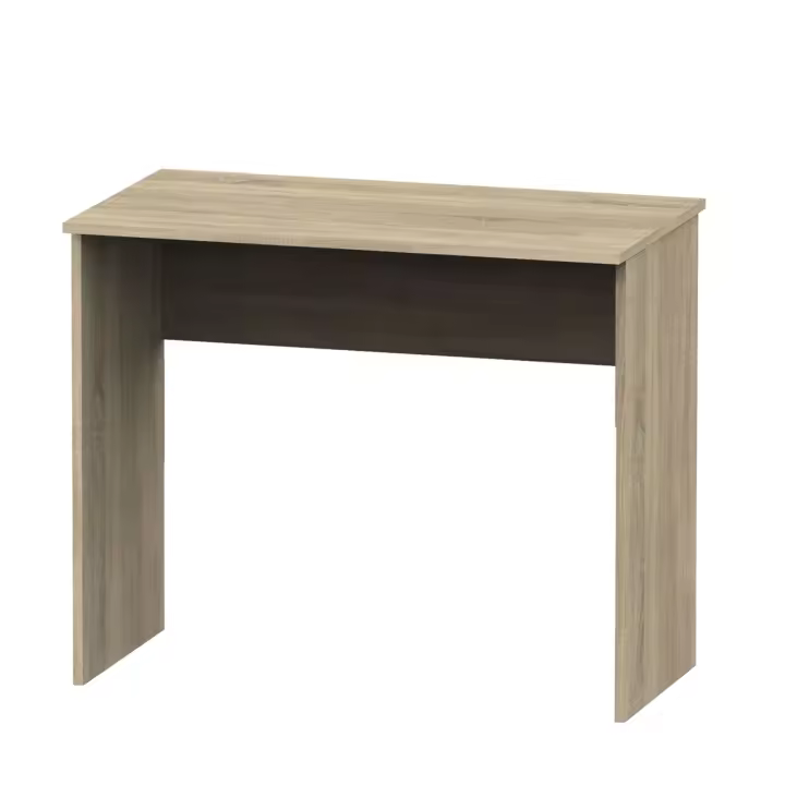 Mesa Escritorio Ideal para Estudio u Oficina Melamina Color Roble Cambrian 90 cm - 1