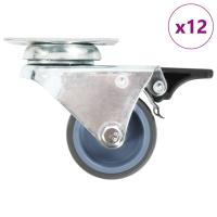 vidaXL Ruedas Dobles Giratorias con Frenos Dobles Diámetro 50mm Materiales Cantidad 4 unidades,  8 unidades,  12 unidades y mas - details 0