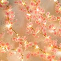 Kahaul Vine De Cerezo Rosa Artificial Para Decoración De Boda Y Fiestas Uso En Arches De Jardín Y Habitaciones Material De Seda - details 5
