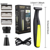 Afeitadora Eléctrica HIENA HYN-210 Recargable Para Hombres Y Adolescentes Cortador De Barba Potente Y Cómodo Para El Rostro Y El Cuerpo - details 5