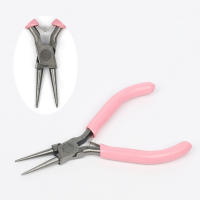 Alicates Diagonales Mini De Metal Rosa Duraderos 5 Estilos Nariz Redonda Y Punta Curva Para Bricolaje Joyería Herramientas De Juego - details 8