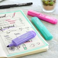 Faber Castell Marcadores Textliner 46 Pastel - 8 Colores - Tinta Base Agua - Estuche 8 Piezas - details 1