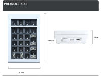 ZUOYA LMK21 Kit De Teclado Mecánico Inalámbrico 21 Teclas Aleación De Aluminio Modo Tri-Modo Bluetooth 2.4g Cableado Intercambiable De Número - details 4
