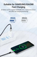 Cable JEYI USB a a Tipo C 60W Carga Rápida 10Gbps Cordón De Datos USB-C Para Samsung Xiaomi HTC Redmi Huawei Teléfono Móvil - details 7
