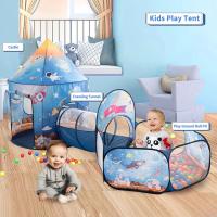 Kids Play Tent, túnel de bebé y bola Pit Kids Pop-up Tent adecuado para uso en interiores y exteriores para niños y niñas (Space Rocket) - details 5