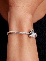 Pandora - Charm de Oso Polar-Plata de Lei - details 2