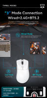 Ratón De Juego Inalámbrico Attack Shark R1 X11 Con Sensor PAW3311 18K DPI Tri-Modo Bluetooth/2.4GHz/Wireado Ligero Macro Para Gaming - details 6