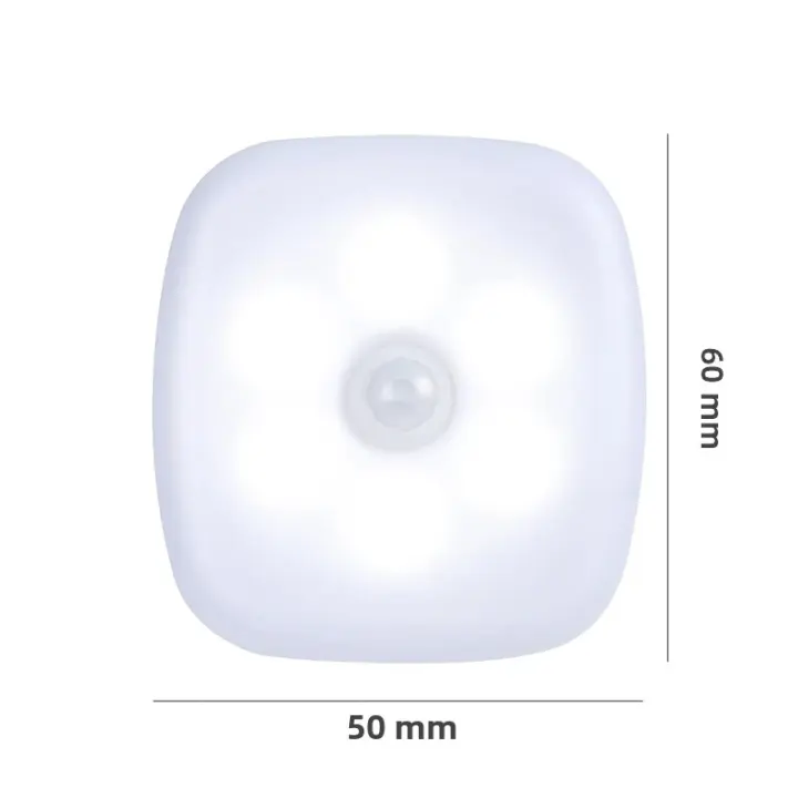 Lámpara Nocturna Con Sensor De Movimiento EU Plug LED Para Niños Luz De Noche Inalámbrica Para Mesa De Cama WC Pasillo Habitación - 1