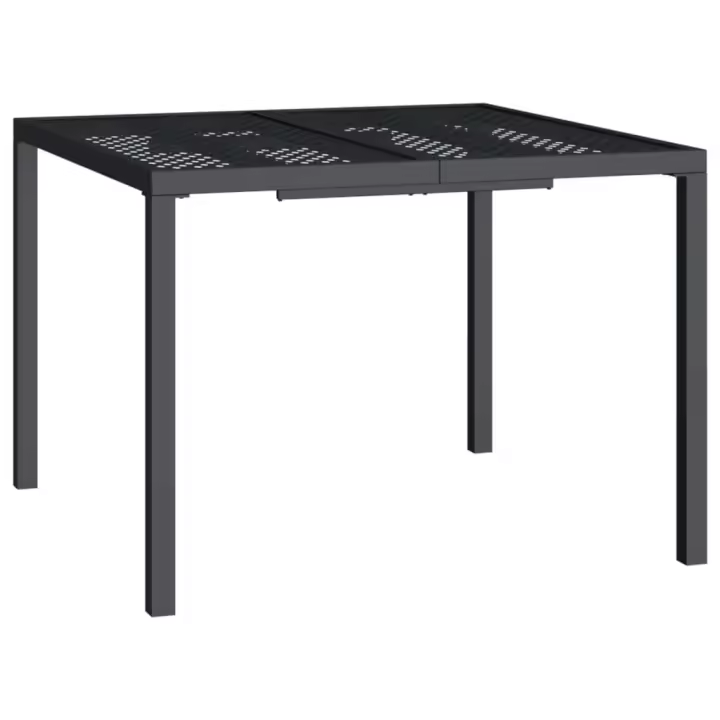 Mesa de Jardín de Maple gris antracita 100x100x72 cm - 1