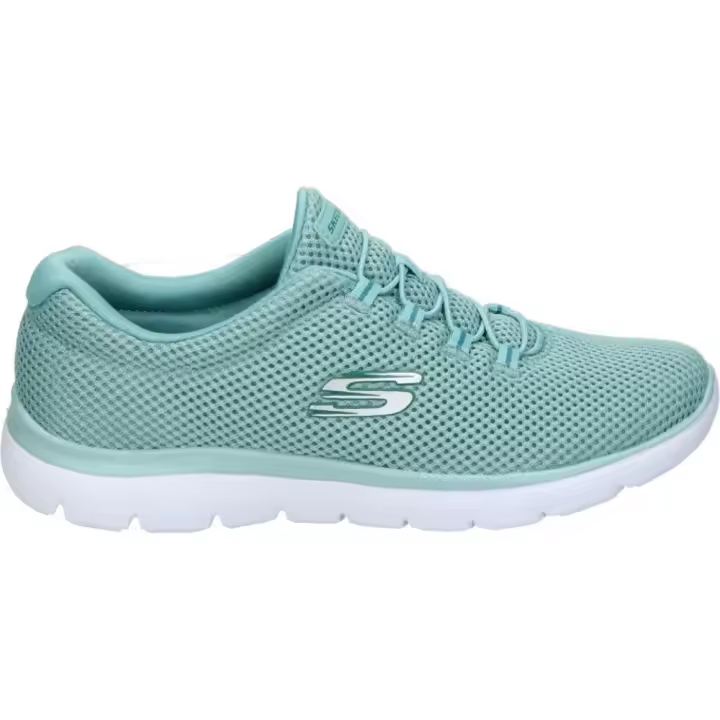 SKECHERS | Zapatillas Skechers Summits Quick Lapse para Mujer – Deportiva en Color Verde – Sneakers con Cordones Elásticos – Máxima Sujeción – Ligeras y Cómodas – Memory Foam – Modelo 12985-SAGE - 1