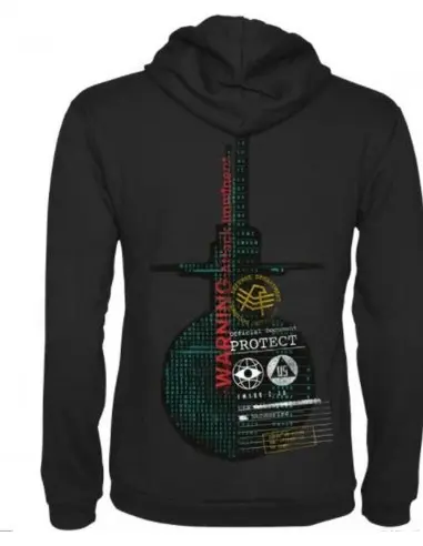 Sudadera con Cremallera Call of Duty Cold War Protect Negro Talla S - 1