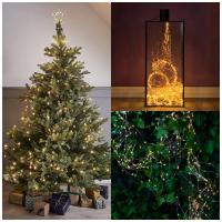 Luces De Navidad Para Árbol Y Jardín Solar Powered LED Con Ramas Y Luz De Agua En Cuero Molido Impermeable Para Fiesta De Jardín Decoración Exterior - details 7
