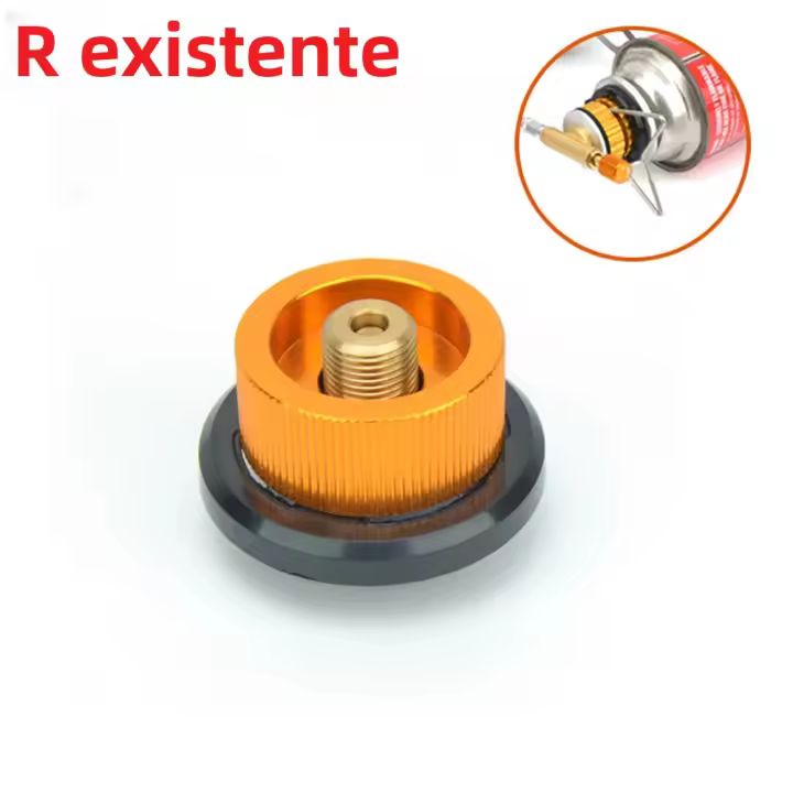 Adaptador De Estufa a Gas Propano Tipo Split Convertidor Para Tanque Y Quemador Accesorios Para Camping Adaptador Refill - 1