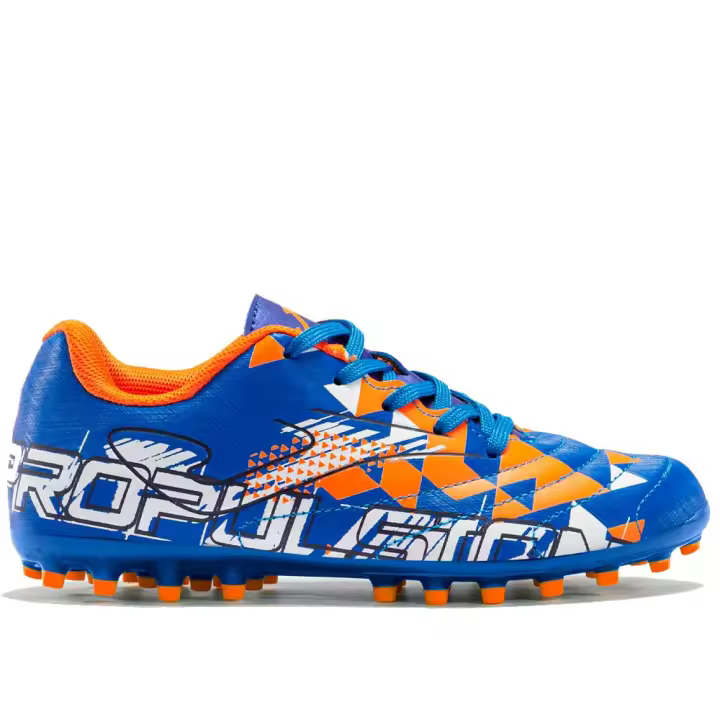 Joma Propulsion Jr 23 Botas de Fútbol Césped Artificial AG Azul-Naranja-Blanco Niño - Diseño Vanguardista y Durabilidad Profesional - 1