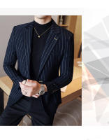 Traje De Boda Casual Para Hombre 2024 Corte Slim Ajustado Dos Botones Moda Boutique Talla S-5XL Polyester Traje Completo De Alta Gama - details 12