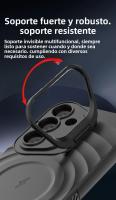 Funda Magnética De Lujo Para Samsung Galaxy S25 Ultra plus Con Soporte Para Lentes Plegables Y Carga Inalámbrica Magsafe Cubierta Suave Mate Protectora Contra Golpes Y Arañazos - details 7