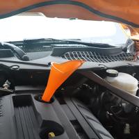 Funel De Estem Largo Para Automóvil Herramienta De Rellenado De Gasolina Y Aceite Para Motor De Motocicleta Y Taller De Automóviles Accesorios De Auto Color Orange - details 4
