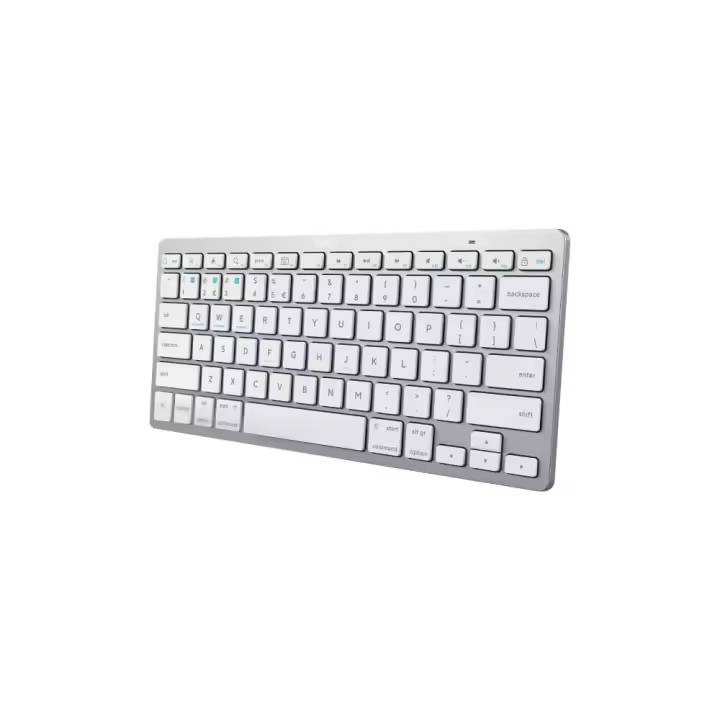 Teclado Compacto Inalámbrico por Bluetooth Trust 24654/ Plata - 1