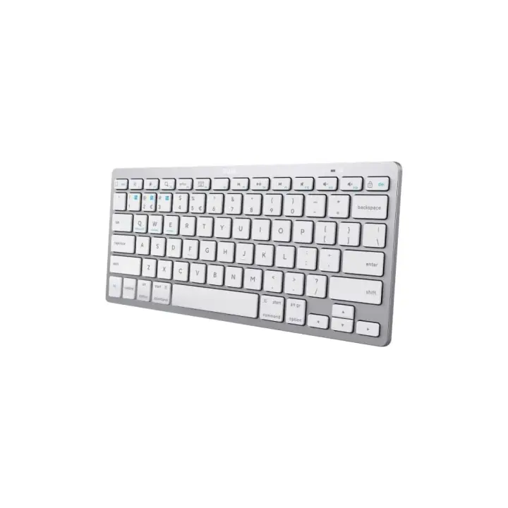 Teclado Compacto Inalámbrico por Bluetooth Trust 24654/ Plata - 1