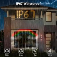 Luz De Encaje Inteligente Con 400 LEDs Control Remoto Bluetooth RGB Para Decoración De Ventanas Y Dormitorios Cambio De Color Con Música DIY - details 6