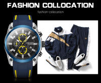 Reloj De Pulsera Deportivo Militar Para Hombre MEGIR Resistente Al Agua Con Correa De Silicona Azul Lujo Marca Top Mano Luminosa - details 11