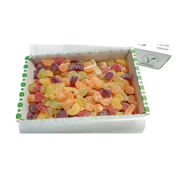 GOMINOLAS NATURALES ARTESANAS VEGANAS SIN GLUTEN FRUTA ITALIANA CAJA 3KG. - 1