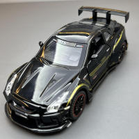 Coche De Juguete a Escala 1:32 Con Sonido Y Luz Para Niños Coche De Metal R35 Skyline De Juguete Con Retroceso Para Regalos - details 9