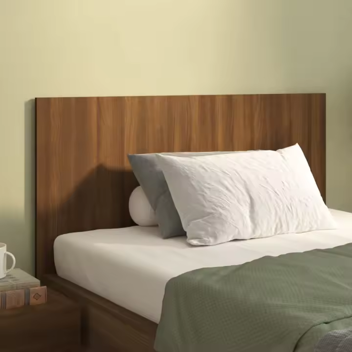 Cabecero de cama madera contrachapada roble marrón 120x1,5x80cm - 1