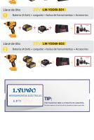 LYUWO Llave De Impacto Eléctrica 380NM Sin Escobillas Herramienta De Reparación Automotriz Compatible Con Batería Makita - details 16