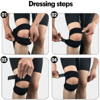 1PC Soporte De Rodilla Deportiva Protección Patela Doble Cinta Elástica De Múltiples Usos Para Fútbol Y Baloncesto Guía Abierta De Rodilleras - details 10