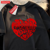Camiseta Impresión Amor Masculina Y Femenina Casual Verano Algodón Tops Estilo Hip Hop Parejas Ropa Transpirable Camiseta Tee - details 10