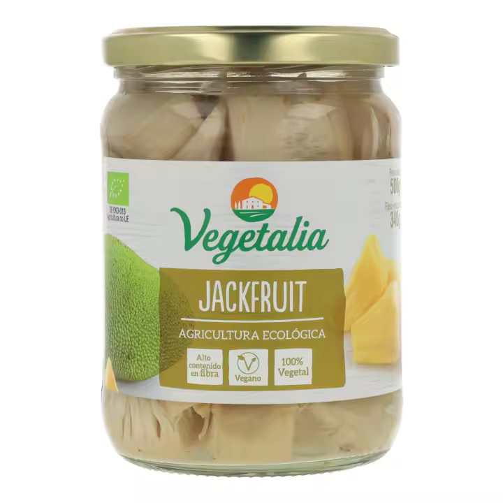 Vegetalia Jackfruit ECO en Bote de Vidrio 500 Gramos - 1