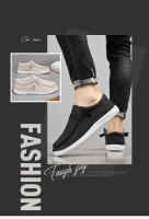 Zapatos Casuales Para Hombre Transpirables Ligeros Slip-On Planos Cómodos De Color Sólido Suela Suave Zapatos De Venta Loafers - details 1