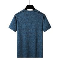Camiseta Deportiva De Verano Para Hombres Transpirable Y Ligera Con Manga Corta Tejido De Poliéster Y Spandex Secado Rápido Moda Natural Simple - details 14