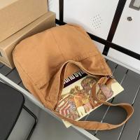Bolso Bandolera De Lona Casual Para Mujer Y Hombre Gran Capacidad De Color Sólido Estilo Trendy Y Cool Para Estudiantes Y Adultos - details 12